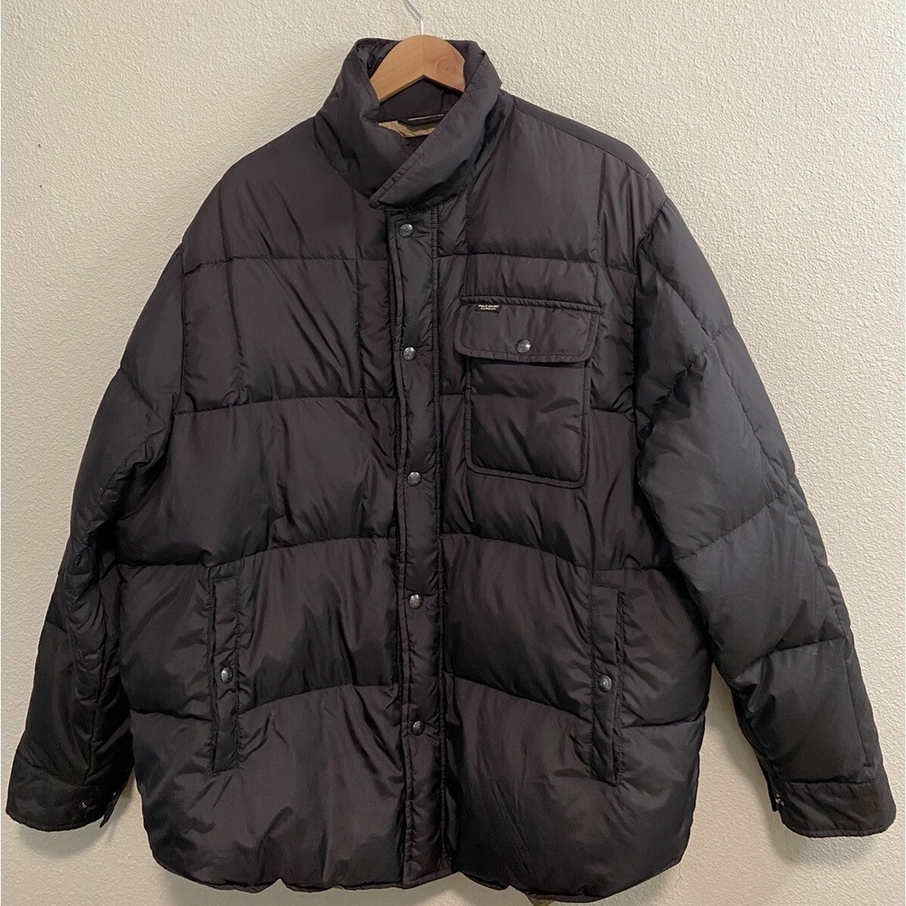 Vintage Polo Sport Ralph Lauren Down Puffer Jacket Black Mens‎ Size XL RN41381
